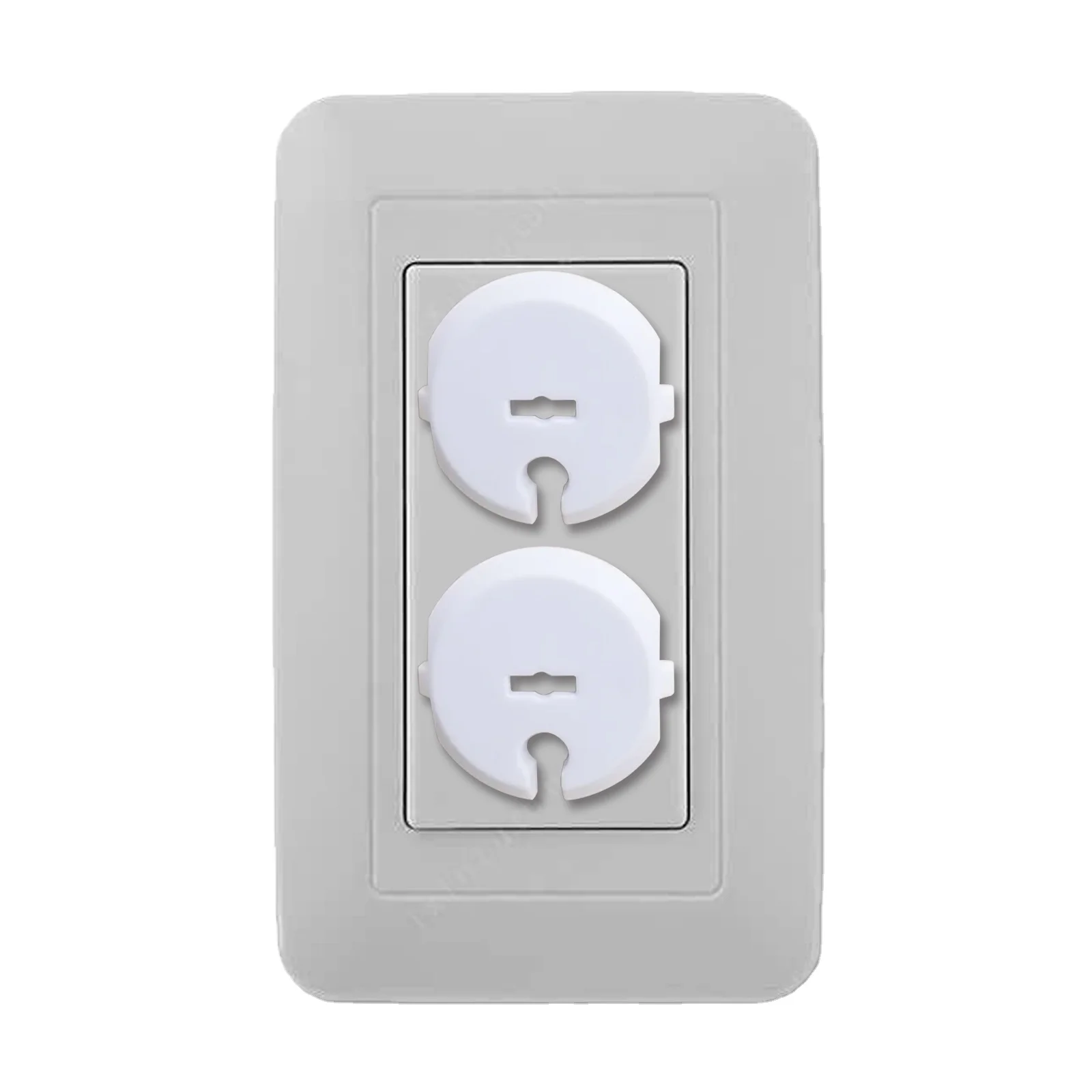 Best Seller Baby Proofing Electrical Outlet Cover  French Style  Socket Plug Protector With Key Wall Mounted 2-prong Socket Prot