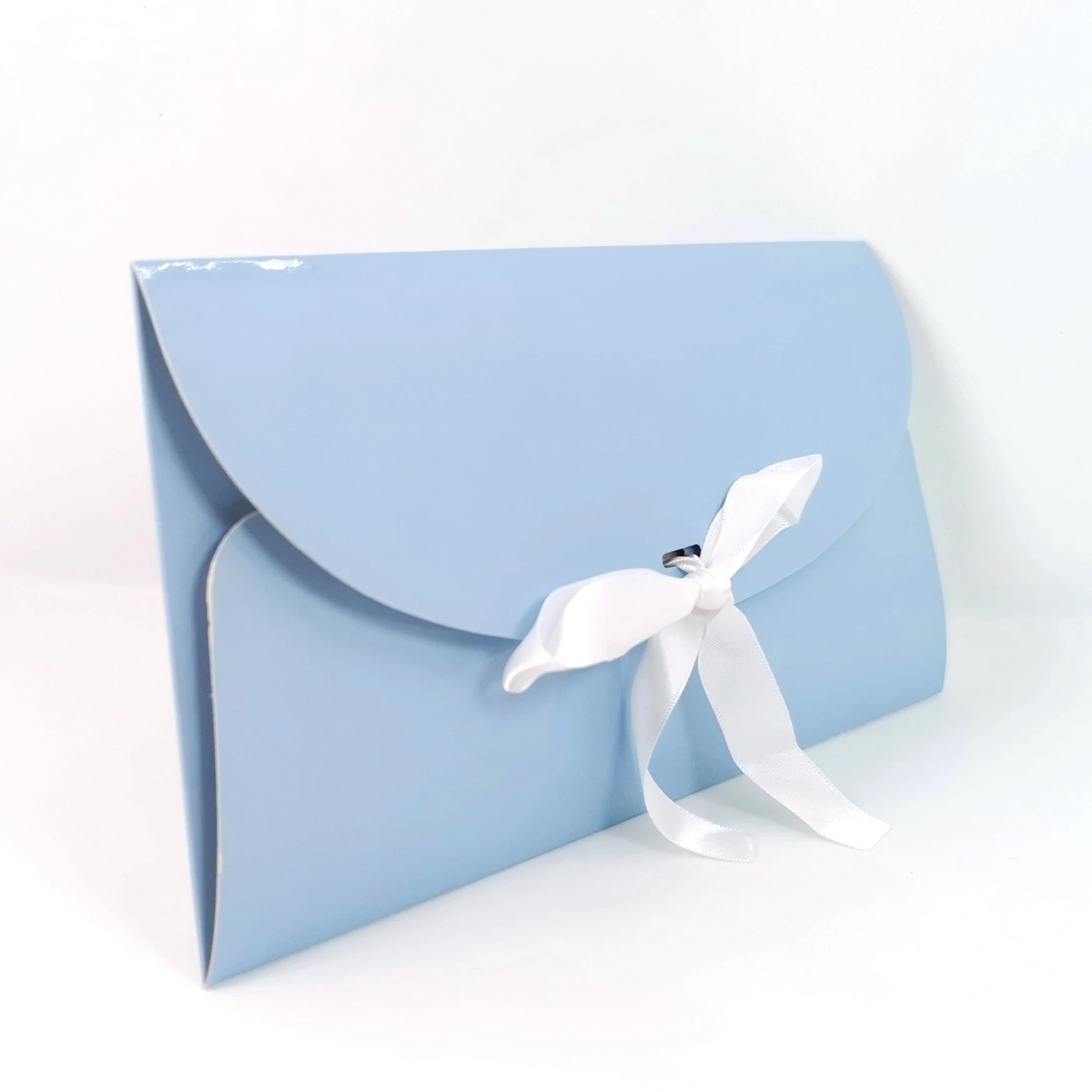 custom recyclable folding paper envelope packaging with ribbon custom order gift envelopes packing scarf packaging box