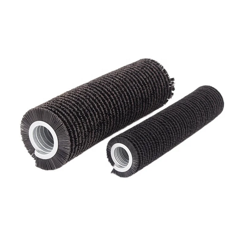 Outward Spiral Cleaning Cylinder Roller Brush with Shaft