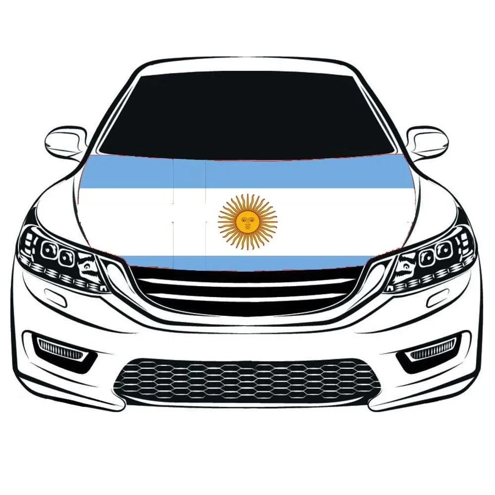 2024 Qatar Portugal car engine hood cover sports fan Portugal decorative car bonnet sock cover