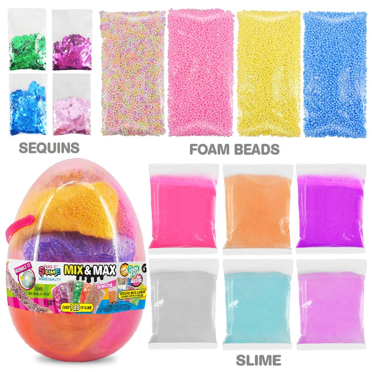 Istudio Oem  Non-Toxic Educational Diy Toy Slime For Egg 6 Colors Amkaing  Stress Relief Cute Egg Slime
