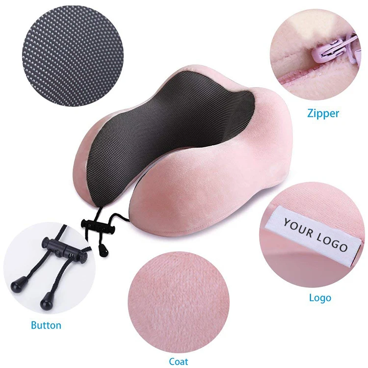 High Quality Functional Cooling Set Eye Mask Neck Cushion Rest 3 in1 U Shape Memory Foam Travel Neck Pillow
