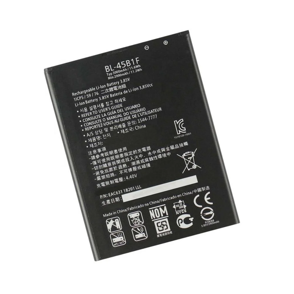li ion battery BL-45B1F for LG V10 H900 H901 VS990 F600 H960 Stylo 2 3000mAh BL 45B1F mobile phone batteries