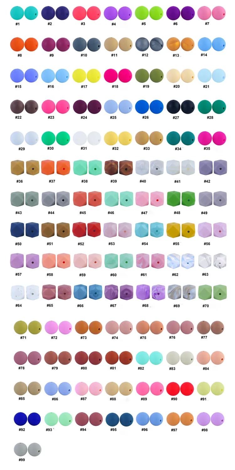 color for silicone beads