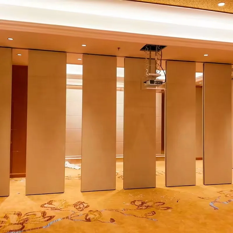 GoodSound Movable Sliding Folding Acoustic Wooden Soundproof Mobile Walls Banquet Hall Partitions for Living Room