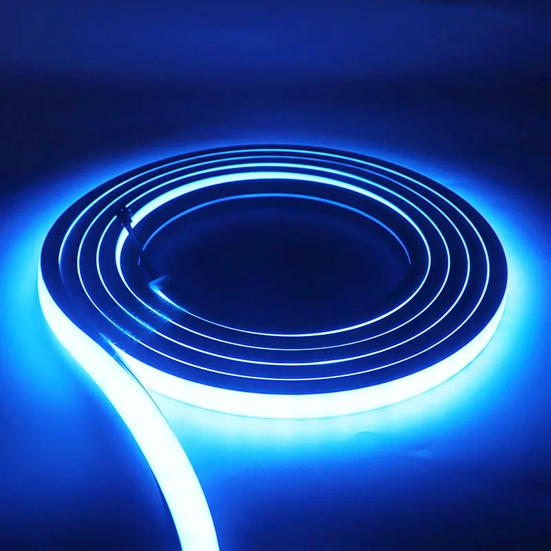 Модифицируемая Неоновая Гибкая Светодиодная трубка Rgb 12 В Водонепроницаемая силиконовая для светодиодной неоновой вывески шириной 8 мм