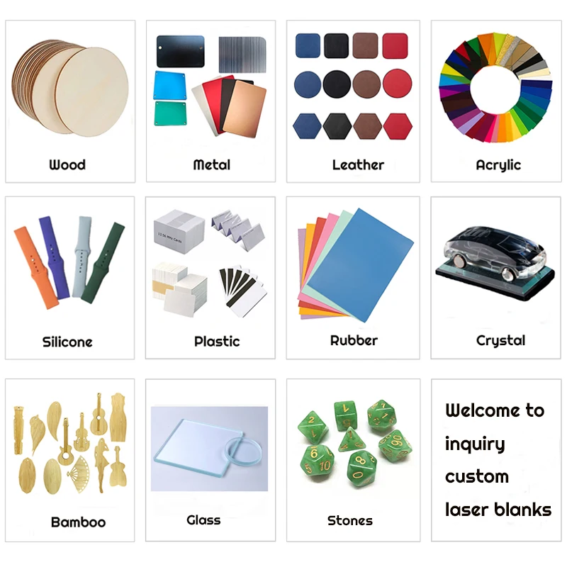 Fiber Laser Cut Jewelry Stainless Sheet Metal Fabrication Service Custom 3D Tube Laser Logo Marking Engraving Printing Services