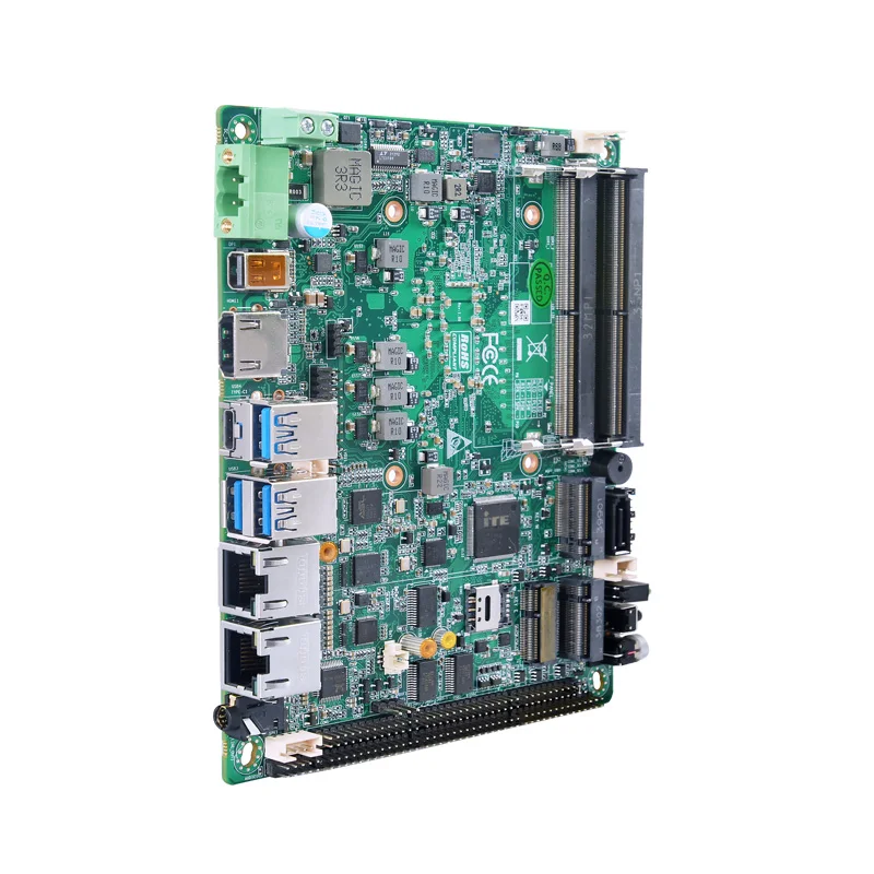 13th I7 Computer Motherboard DDR5 Ram LVDS Three Display AMT Gigabit Lan RS485 RS232 Com M.2 SSD Newest Industrial Motherboard