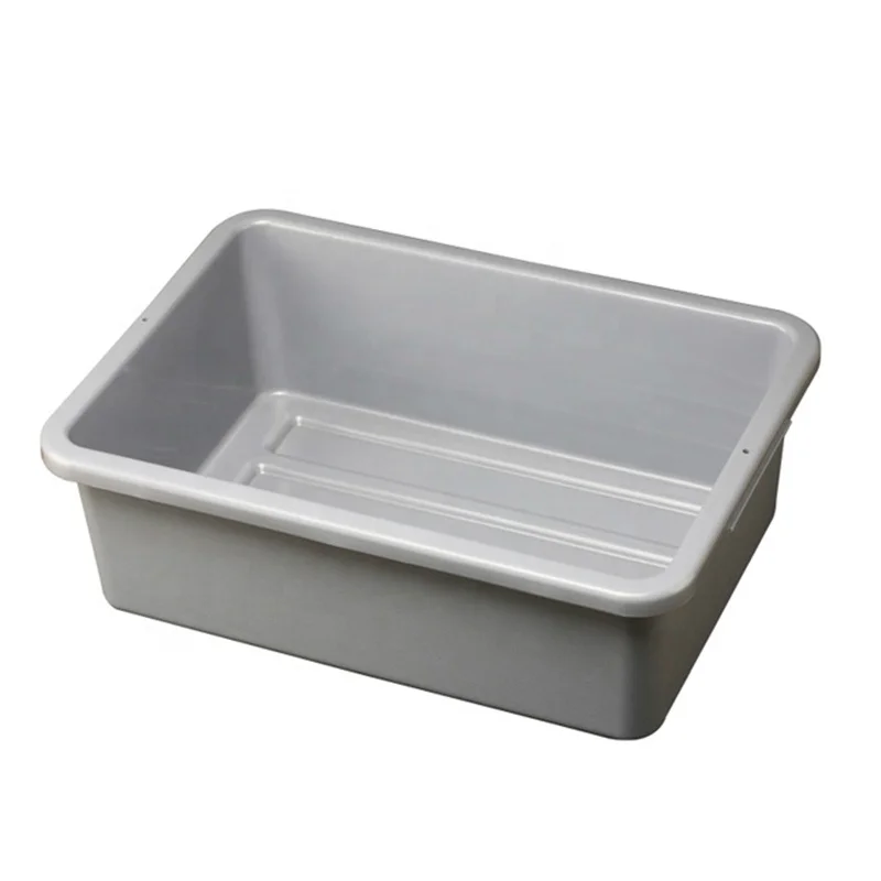 Heavybao Commercial 10-20L White Plastic PP Tray Storage Dish Tote Box for Hotel Kitchen