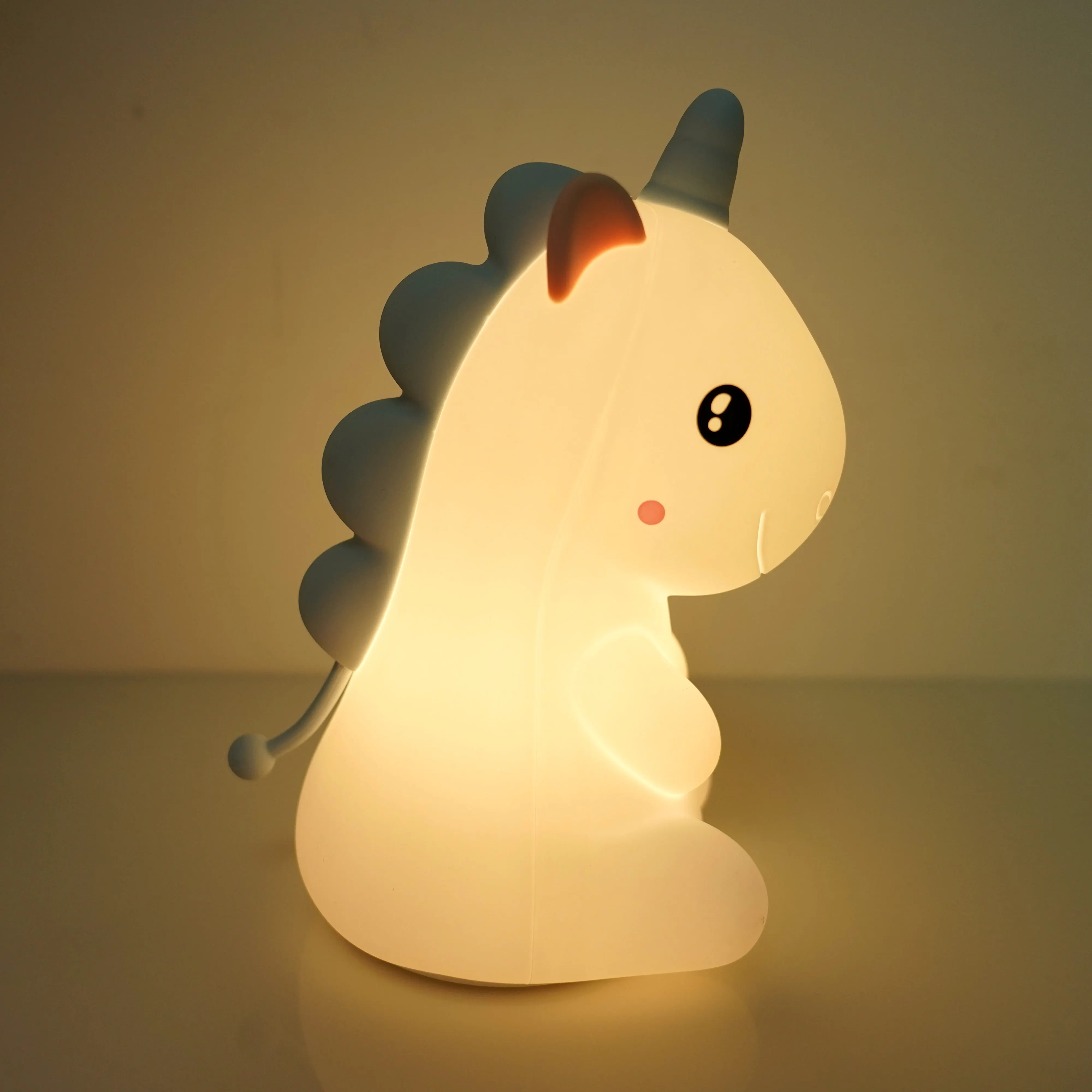 Decorative Small Silicone Cute Lampe De Couleur Baby Soft Usb Silicone Night Led Lamp Lights