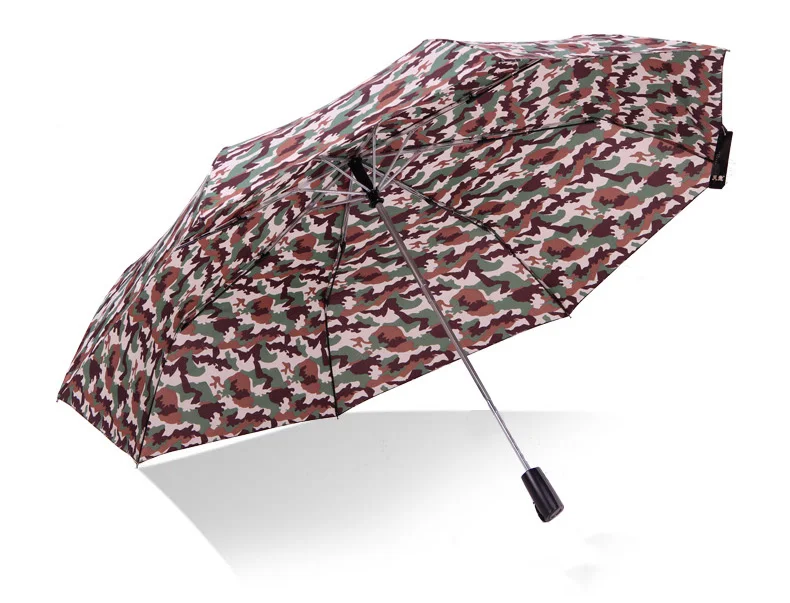 SUNFOO 21 Inch 3 Folding Automatic Hunter Camouflage Umbrella with Double Air Vent