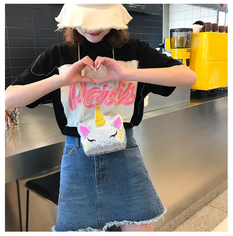 2025 Latest Colorful Rainbow Kids Girl Fashion Cross Body Handbags Toddler Girl Purses