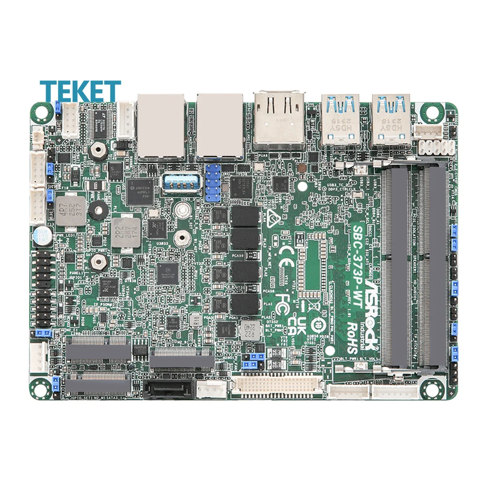 For ASRock Industrial Embedded Motherboard SBC-373P-WT Single Board Computer Intel13th Processors i7 Dual Channel DDR4 2 LAN M.2