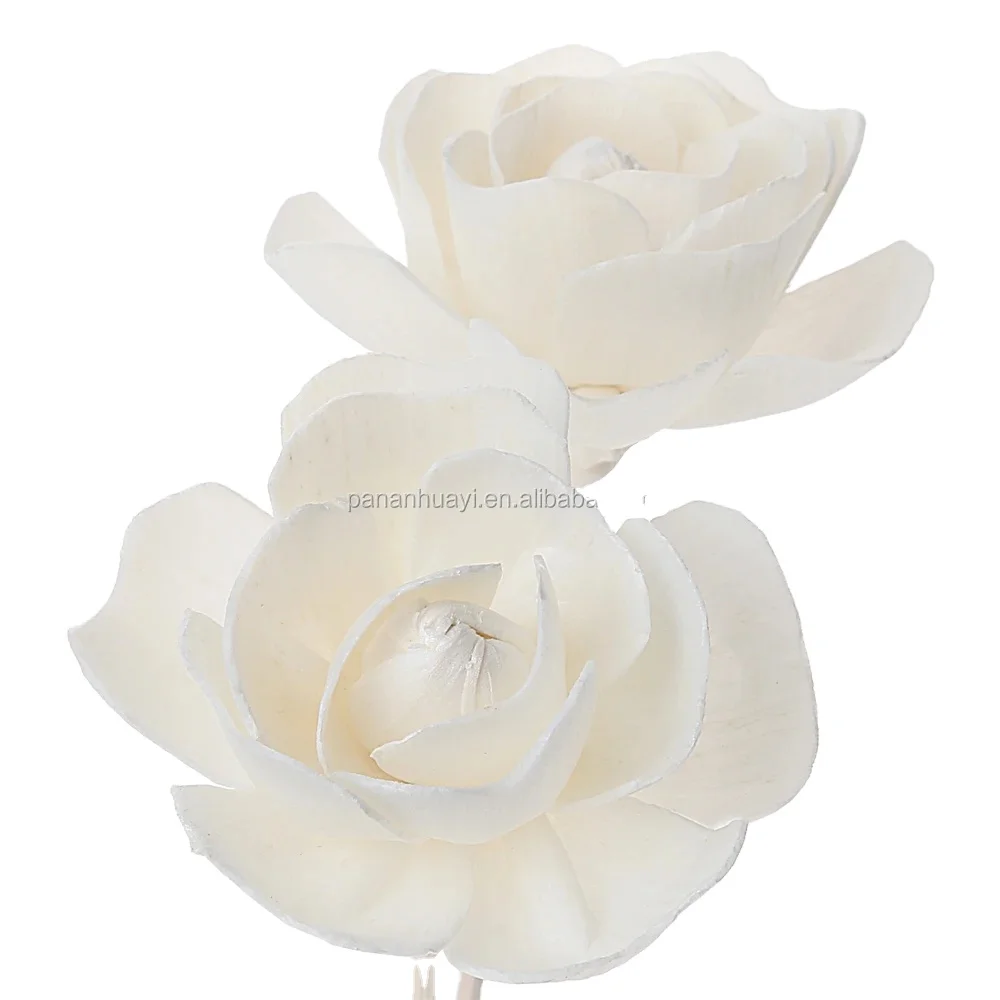 factory direct selling Handmade Sola Wood Flower Diffuser Dried  bulk Flower  cotton string