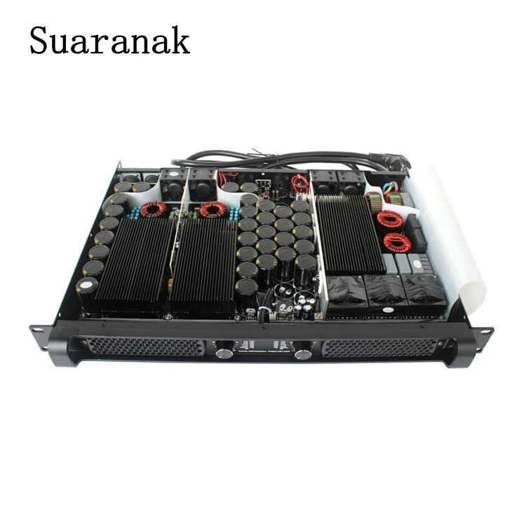 YLW-AT1800 Professional Audio Sound Digital Power Amplifier With PFC 2 Channels 1700W 1U Class D for for Karaoke Party Bars