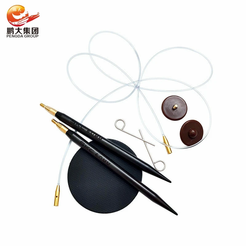 40-100cm connection line interchangeable crochet kit wood 3.5mm-8.0mm removable circular knitting needles set for hand knitting