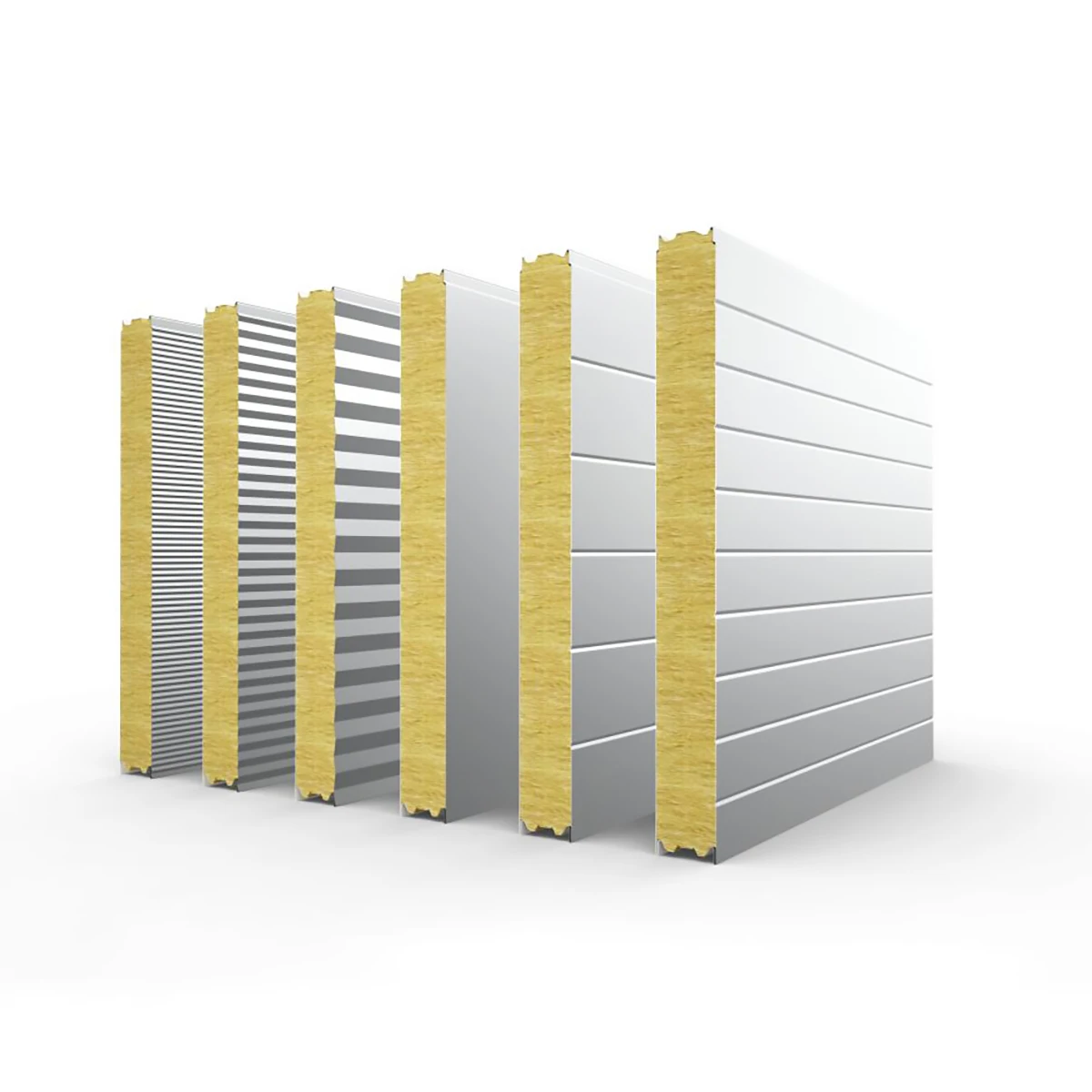 50mm Fireproof Insulation Sandwich Panel Rock Wool Board