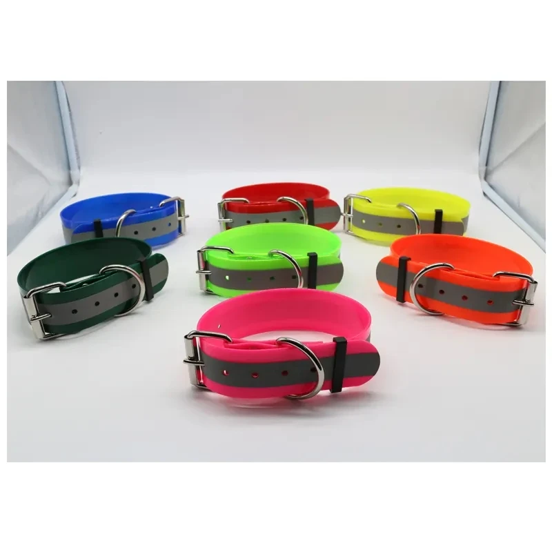 Nibao Strong Durable Custom Reflective TPU Coated Collar Para Perro Pitbull