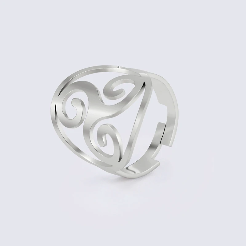 Кельтский Узел из нержавеющей стали позолоченное кольцо кельтский узел викингов амулет очаровательные ювелирные изделия античный для женщин и мужчин