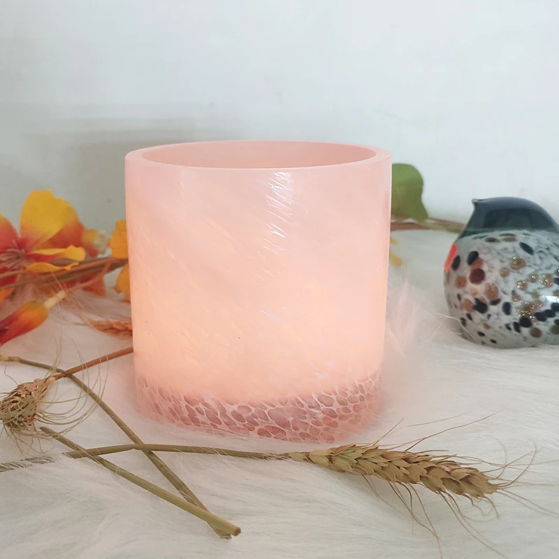 Стеклянные подсвечники ручной работы с тяжелым дном