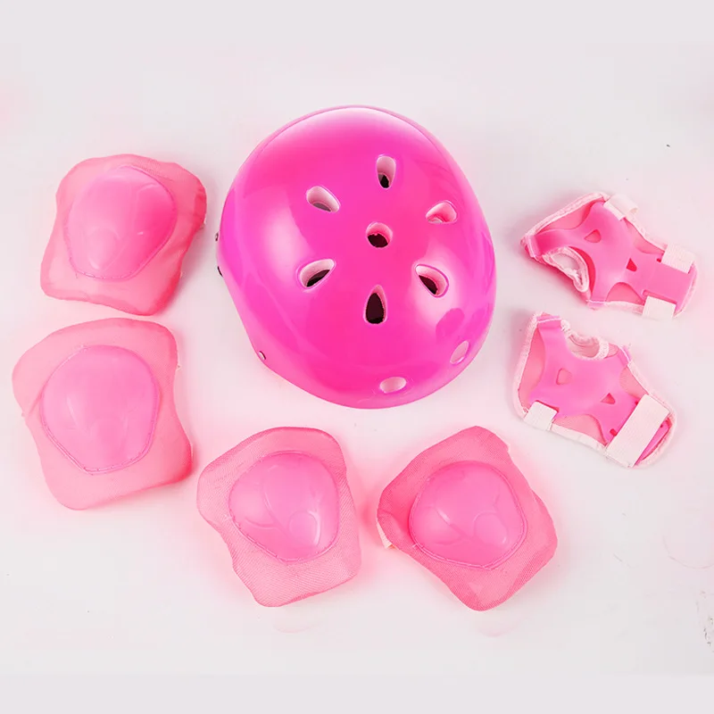 Wholesale Skate Skateboard Bicycle Protective Set Helmet Knee Elbow Wrist Pads