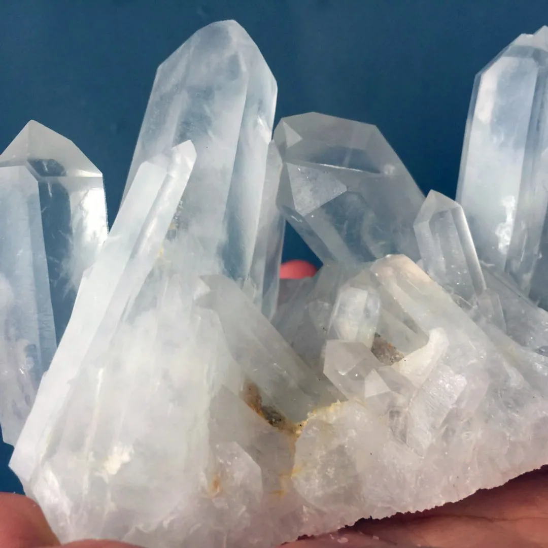 Wholesale Natural Quartz White Crystal Folk Crafts Clusters Point For Decoration