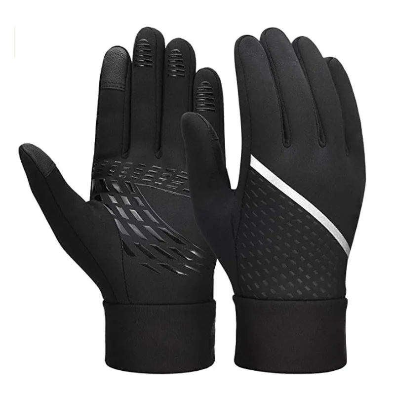 Amazon Selling Winter Warm Windproof Plus Velvet Screen Touch Non Slip Kids Cycling Gloves Bicycle