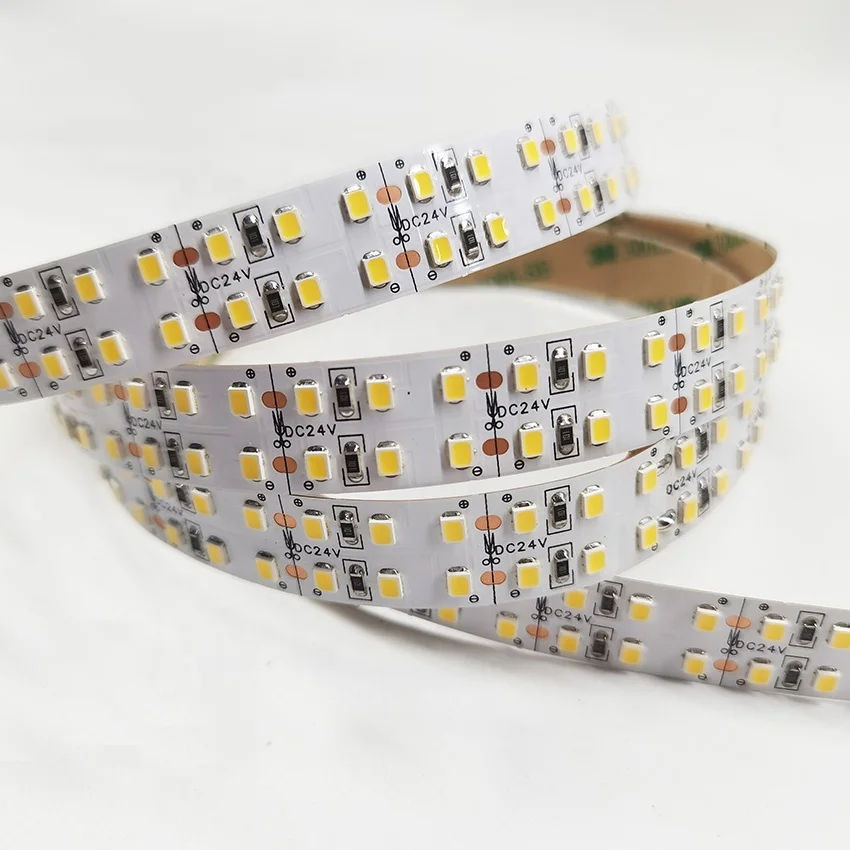 12v 24v 16w 18w 22w smd 2835 240d 240led de band led strip light double row