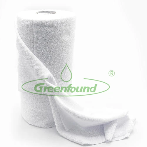 Greenfound microfiber on a roll tear away cleaning towel Tear away microfiber towels on a roll