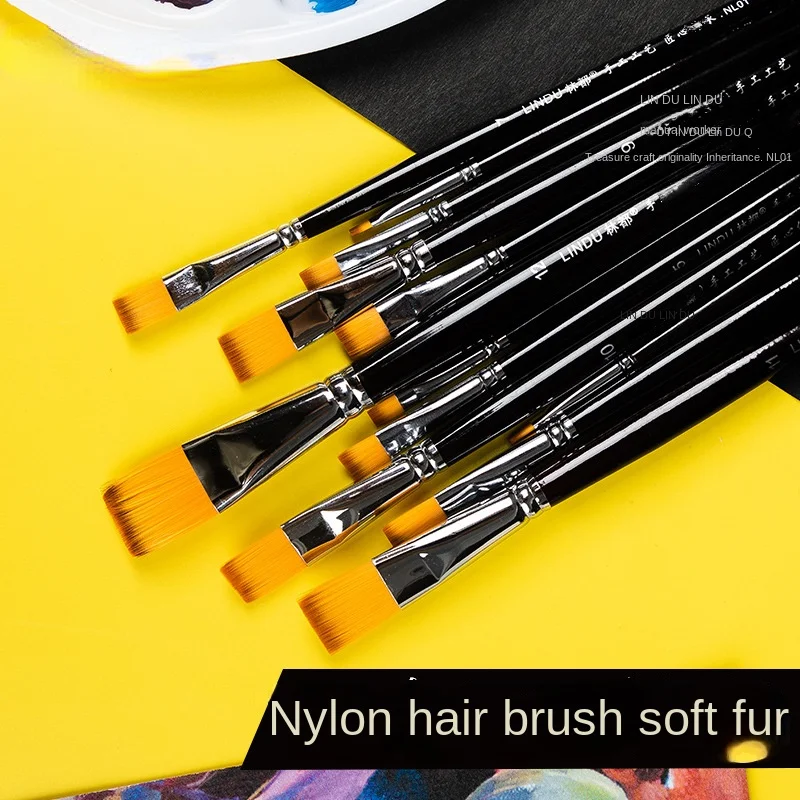 Кисти малярные художников Профессиональная деревянная ручка кисти для художников 12 шт художественные набор кистей для рисования