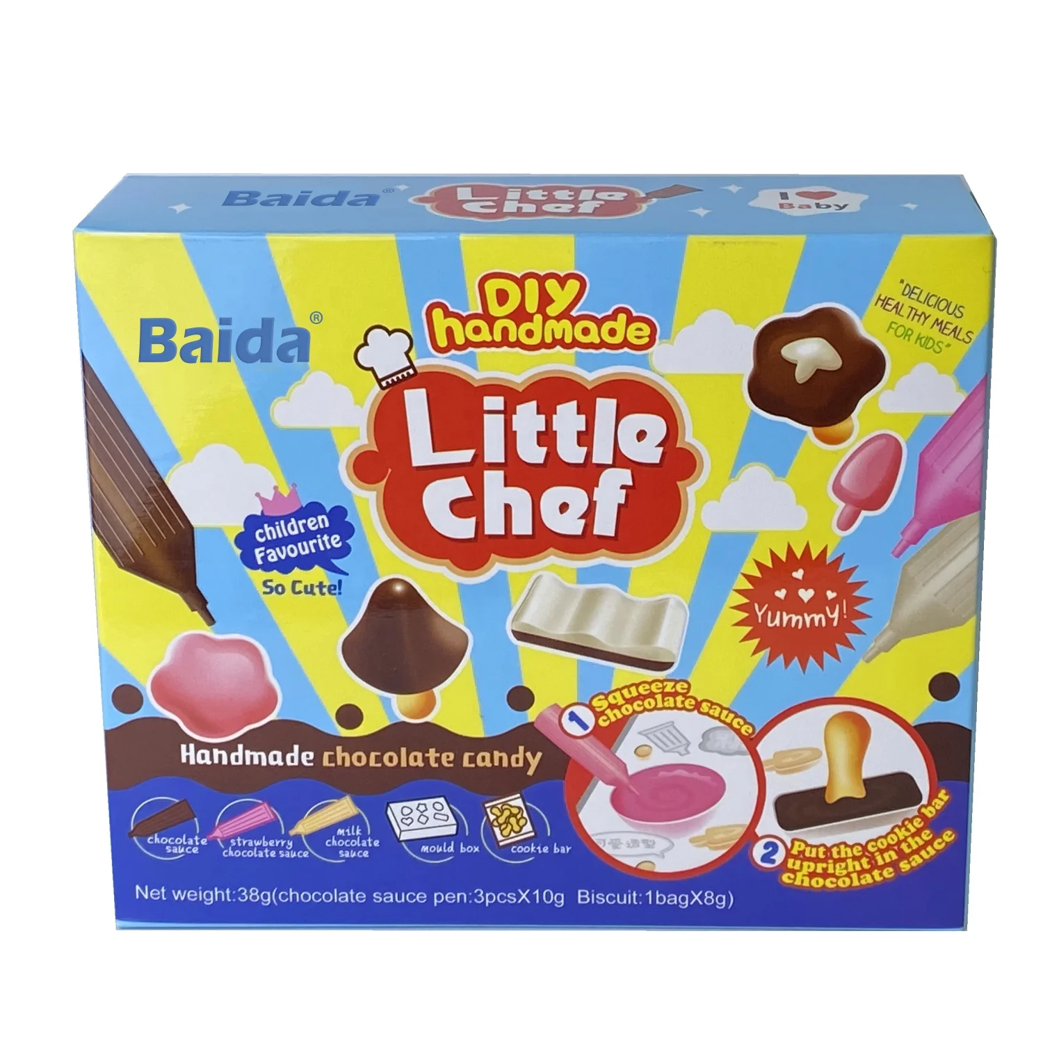 38 г Baida Diy наборы шоколадных конфет ручной работы для детей