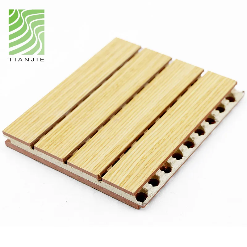 Acoustic panels gymnasium classroom mgo pvc felt soundproof foam grooved acoustic wood wall board
