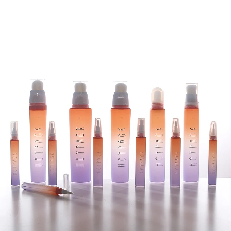 D13mm-D35mm Multiple Sizes Foundation Lotion, Cleansing Cream Cosmetic Brush tube Packaging