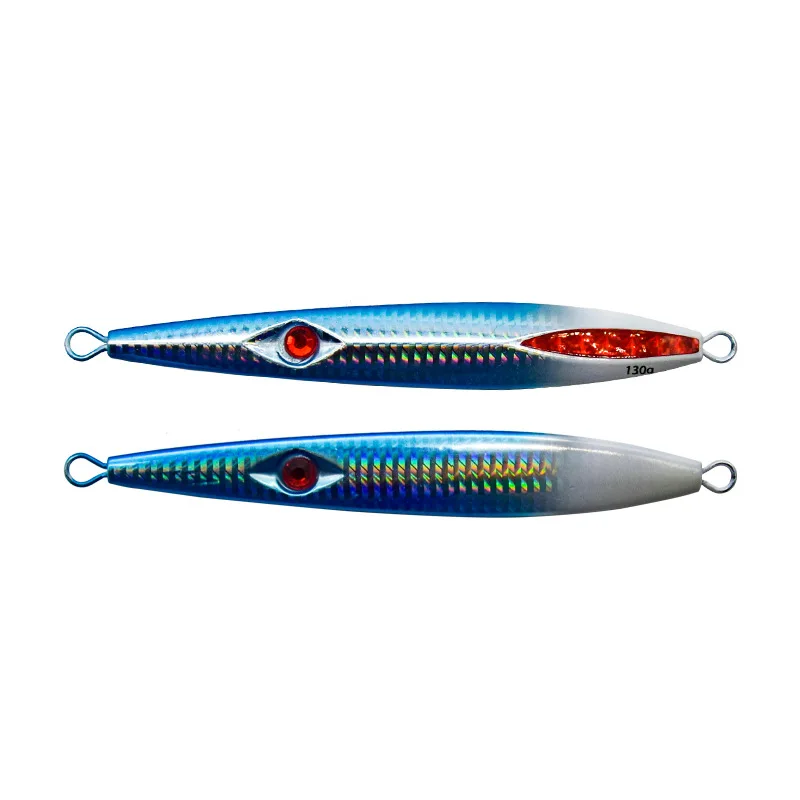 New speed sinking lead jig 130g/160g  vertical trolling boat Fishing 3D eyes saltwater metal Jig jigging lure