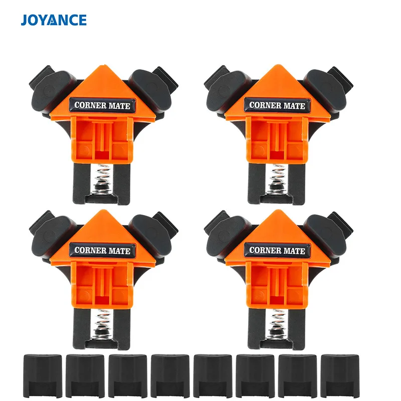 Corner Clamp,4Pcs Multifunctional 90 Degree Right Angle Corner Clamp Clip Holder Woodworking Tool
