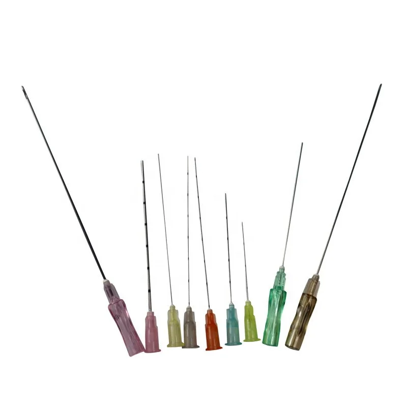 dermal filler cannula blunt tip cannula manufacturers 25g x 50mm micro cannula needle for hyaluronic acid fillers fast Transport