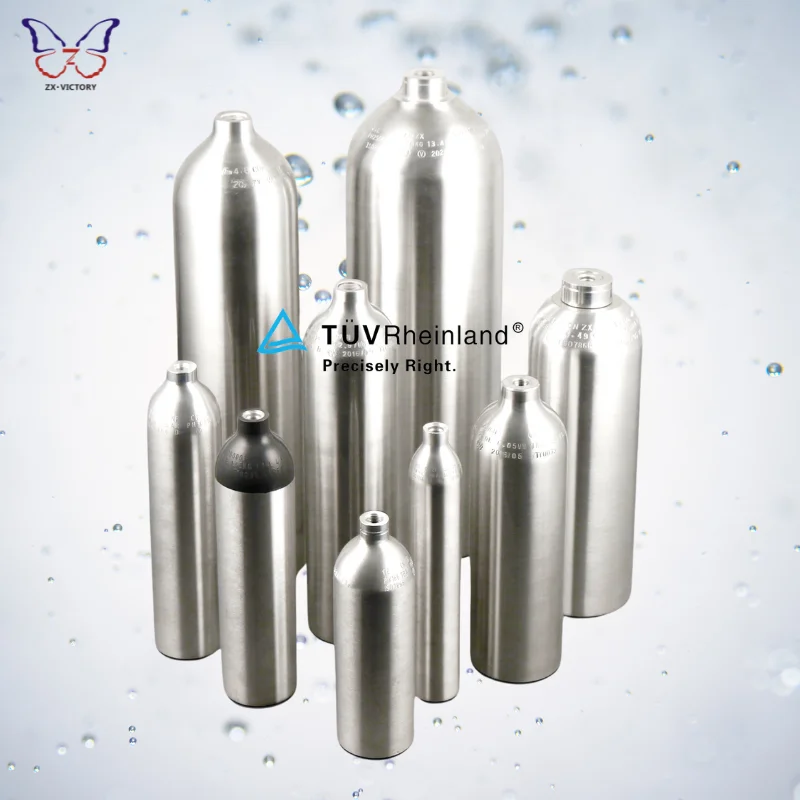 ZX Factory Outlet 1KG 2KG 4KG 5KG 10KG Refillable Gas Bottle CO2 Tank Sodamaker Cylinder For Vending Machine Soda Water Maker