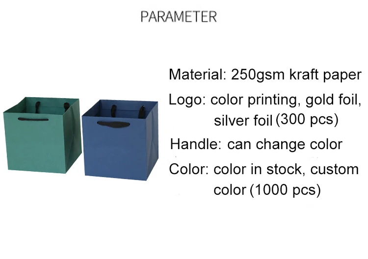 IMEE Customized Logo Wide Bottom Thick Material Large Square Strong Kraft Paper Bag Cake Baking Food Flower Gift Bag