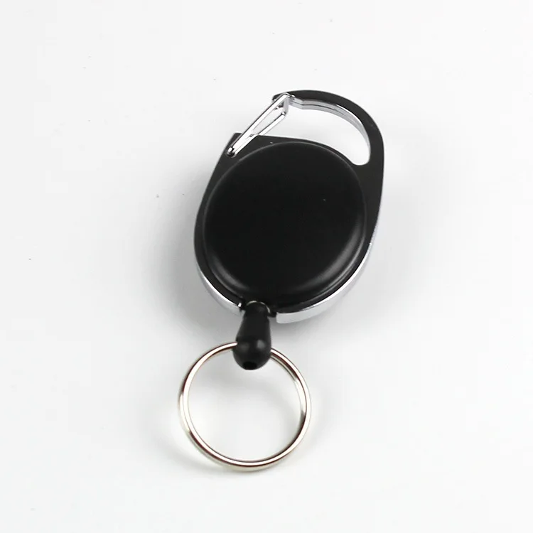 Multi tool Rope cord pull belt key ring recoil badge lanyard clip multitool chain holder retract keyring key reel