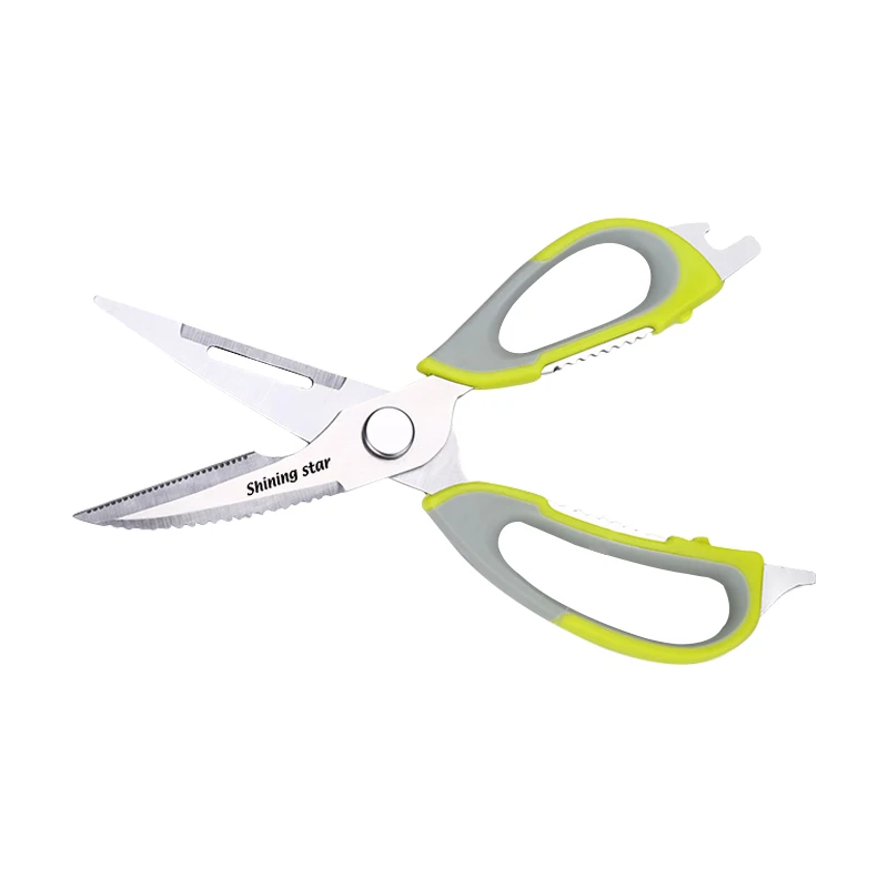 
Shining star Multi Function Kitchen Tool Shear Chicken Food Meat Herb Cutting Scissors With Peeler Opener 