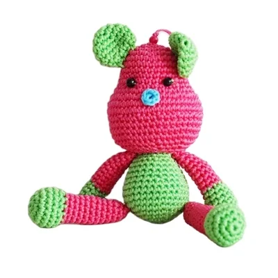 Wholesale 100% Hand Made Toys Knit Doll Bear Baby Toys
