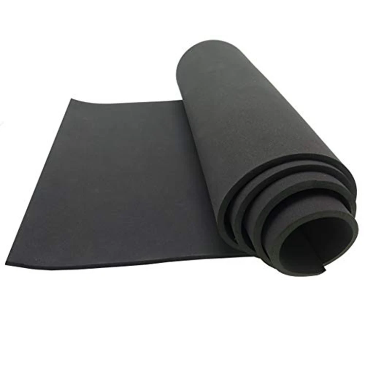 hs code 25mm thickness insulation materials rubber foam sheet price