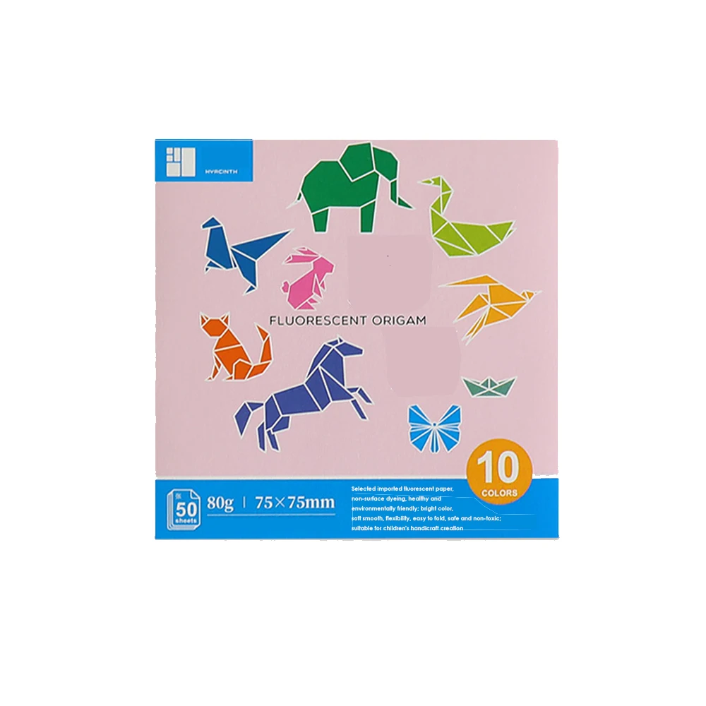 
Fluorescent Color Paper Origami For Scrap booking Hobby Crafts Project Work IK paper 
