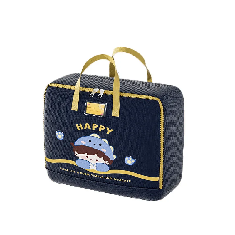 Kids Square Oxford Clothes Organizer Reusable and Sustainable House-Moving Storage Tote Bags for Bedding