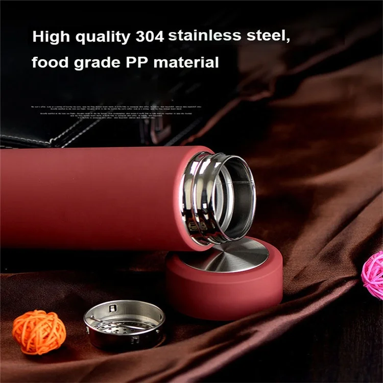 Classic Top Seller Double Wall Vacuum Straight Business Water Bottle Eco Friendly Insulated Flask Thermos for Hot Coffee