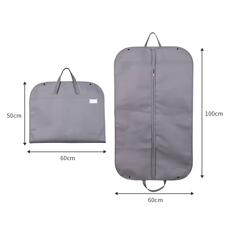 Custom Logo Clothing dust cover Hanging coat dust bag Household clothing hanging bag dust proof non-woven suit cover garment bag