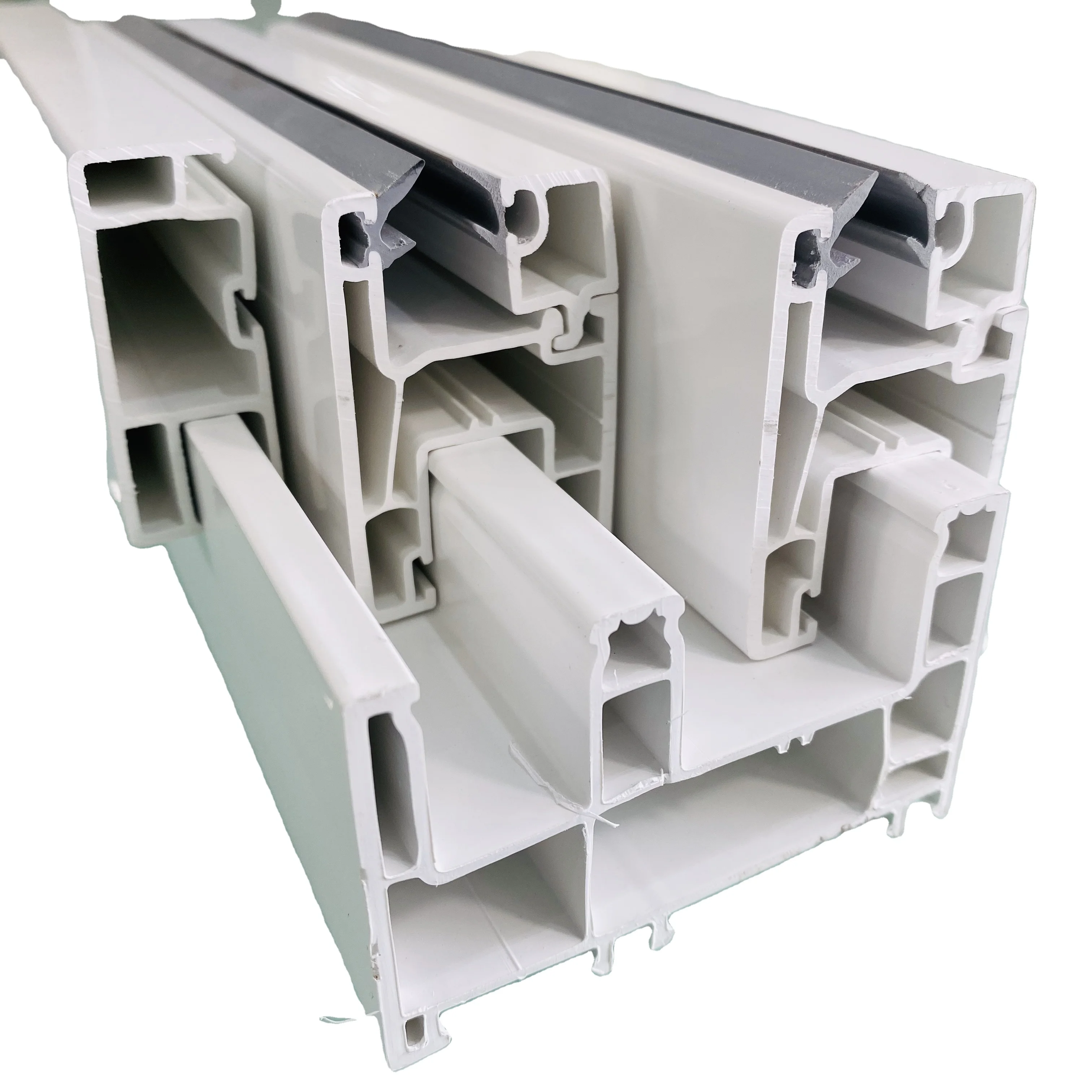 Manufacture uPvc Profile Extrusion Sliding Window Profile Plastic Pvc Windows Doors Plastic Profiles for Sale