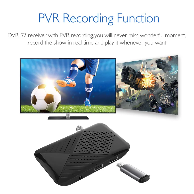 Elinksmart Max HD Digital Satellite TV Receiver Decoder DVB S2