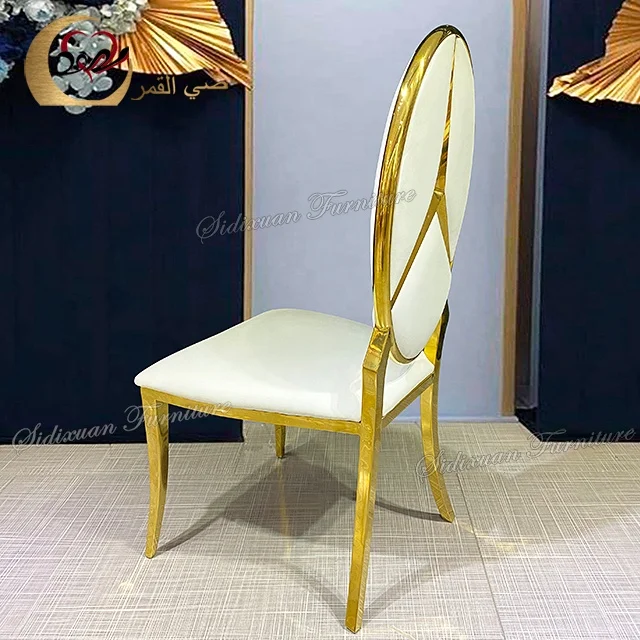 Wholesale stainless steel metal high back hall banquet chairs wedding and event