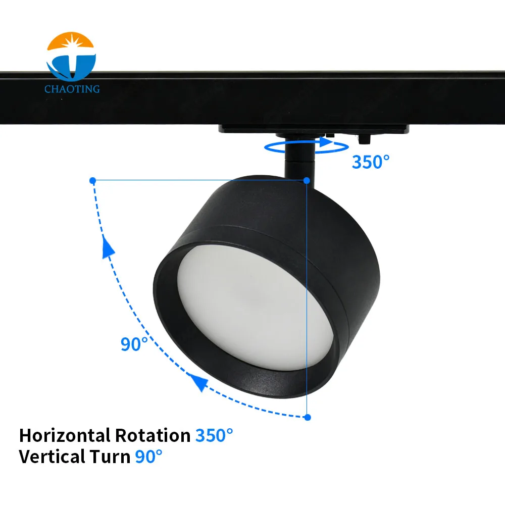 Hot Sale GX 53 Rail Downlight Adjustable Angle Ceiling Light Pure Aluminium GX53 Spot Light Housing Surface Mounted Track Lights